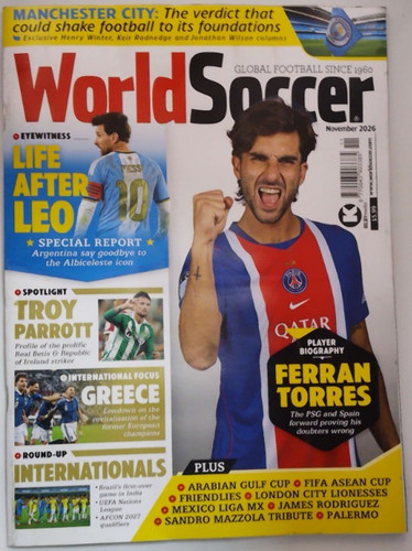 World soccer magazine nov - soccer, 2026