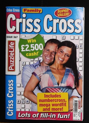 Criss cross puzzle book - cross,